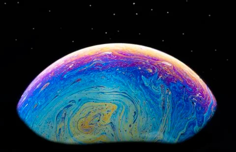 Abstract bubble is imaginary globe . Stock Photos