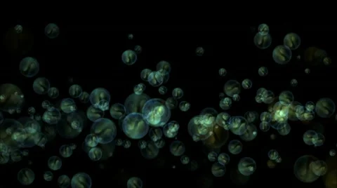 Abstract bubble particles Stock-Footage 10751658