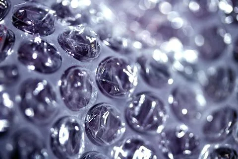 Abstract Bubble Wrap Plastic Circles Shiny Coloured Background Stock Photos