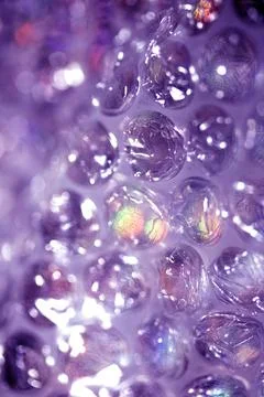Abstract Bubble Wrap Plastic Circles Shiny Coloured Background Stock Photos