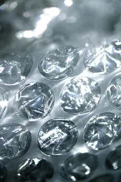 Abstract Bubble Wrap Plastic Circles Shiny Coloured Background Stock Photos