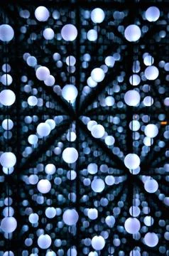 Abstract bubbles and lights Stock Photos