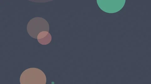 Abstract Bubbles Art with Dark Blue Background and Multicolored Circular Pa.. Video stock 341926660
