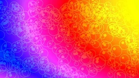 Abstract Bubbles Background - Blue and Pink Gradient with Circles Pattern Stock Footage 332500329