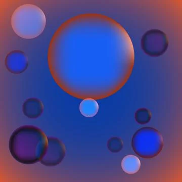 Abstract bubbles background Stock Illustration