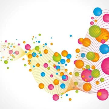 Abstract bubbles background Stock Illustration