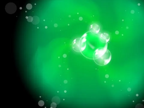 Abstract bubbles background shows soapy creativity or joyfulness. Stock Illustration
