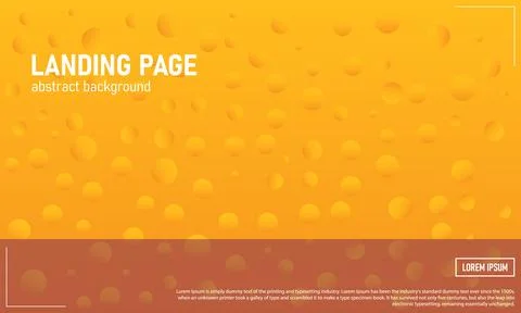 Abstract bubbles background with text line and orange color Stock Illustration