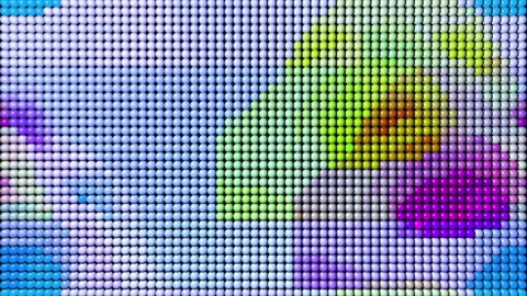 Abstract bubbles balls forming weird pattern Stock Footage 151921126