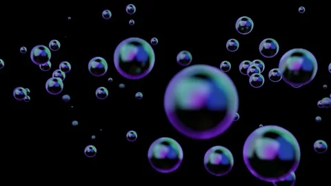 Abstract Bubbles Bursting Effect Loop Video Stock Footage 337636840