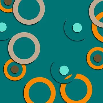 Abstract bubbles with colorful gradient. 库存插图