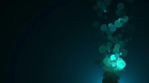 Abstract bubbles with dark background Stock Illustration