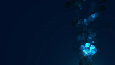 Abstract bubbles with dark background Illustrazione stock