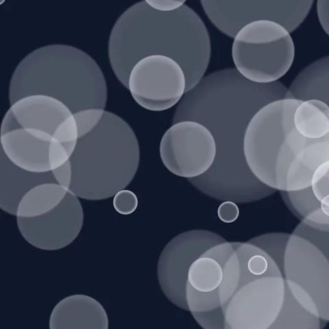 Abstract Bubbles Floating Against a Dark Blue Background, Artistic Design. Stock Footage 327259815