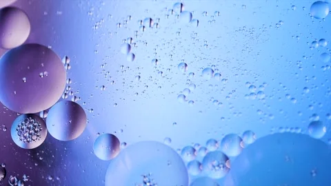 Abstract bubbles floating background. Liquid blue abstract backdrop Stock Footage 285498417