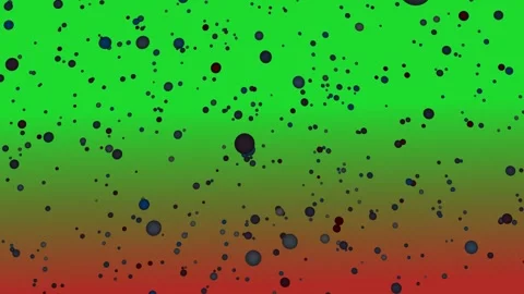 Abstract Bubbles Floating on Green and Red Gradient Background. Stock Footage 325016897