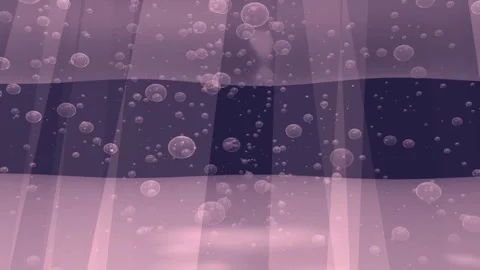 Abstract Bubbles Floating in Soft Light Against Textured Stripes Video stock 346578247