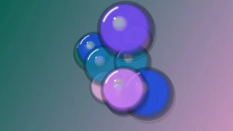 Abstract Bubbles with Gradient Background Stock Footage 331721841