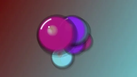 Abstract Bubbles with Gradient Background Stock Footage 332195510