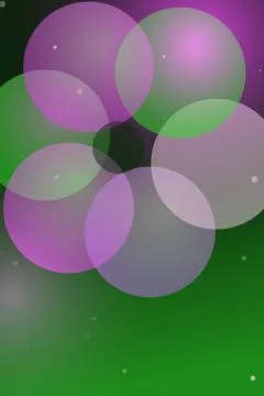 Abstract Bubbles on Gradient Background Stock Photos