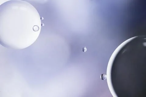 Abstract bubbles gradient blurred background Foto stock