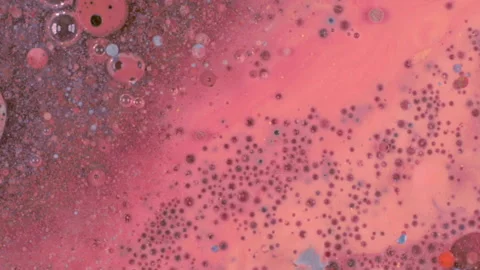 Abstract bubbles Oil Ink Stock Footage 89854898