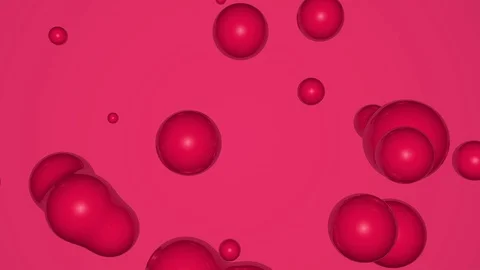 Abstract bubbles red 動画素材 120398757