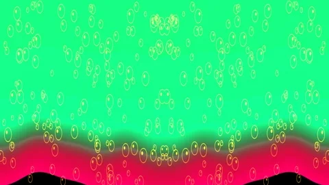 Abstract Bubbles Rising on Gradient Background Animation Stock Footage 331990057