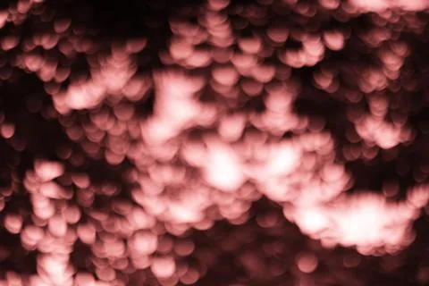 Abstract Bubbles in Rose Red, Decorative Bokeh Lights Background Stock Photos