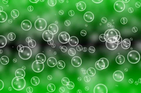 Abstract bubbles texture and green background 스톡 일러스트