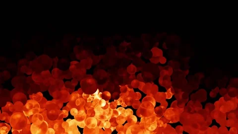 Abstract Bubbles Vibrant Background Digital Rendering Stock Footage 158489363
