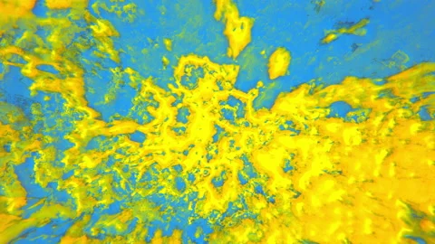 Abstract bubbles violet paint seethes and moves. Stock Footage 134081207