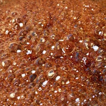 Abstract of bubbles when boiling sugar, full frame Stock Photos
