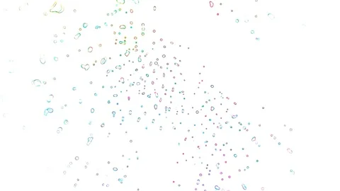 Abstract bubbles on a white background Stock Footage 124954793