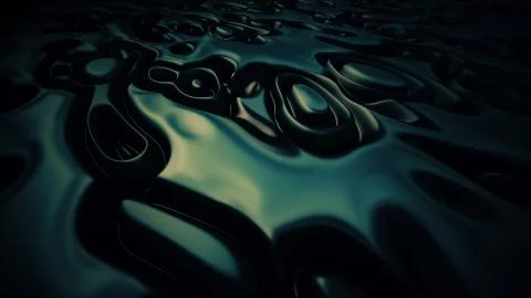 Abstract bubbling liquid 3d surface Illustrazione stock