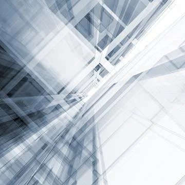 Abstract building 3d rendering Ilustración de archivo