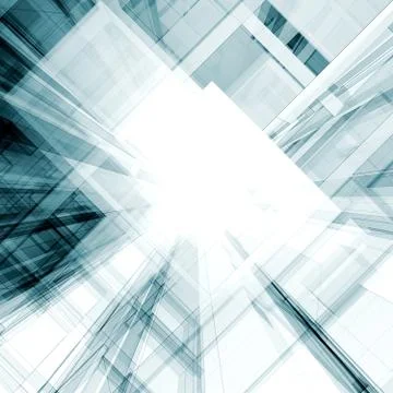 Abstract building 3d rendering Ilustración de archivo