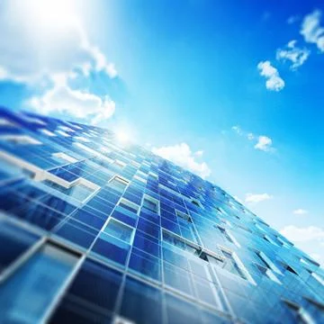 Abstract building 3d rendering Ilustración de archivo