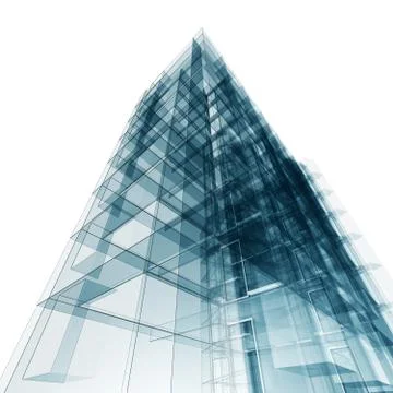 Abstract building background 3d rendering Ilustración de archivo