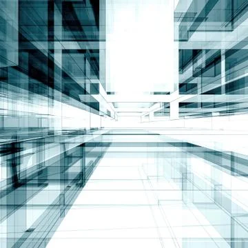 Abstract building background 3d rendering Ilustración de archivo