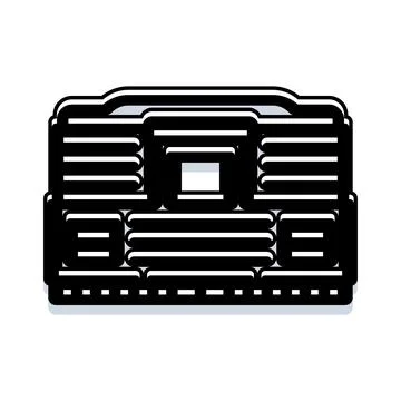 Abstract building icon presenting modern urban architecture Ilustração Stock