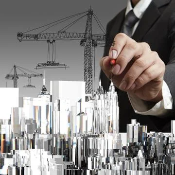 Abstract building Stock Illustration