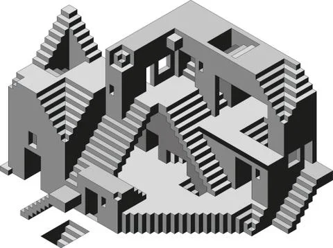 Abstract Building Ilustración de archivo