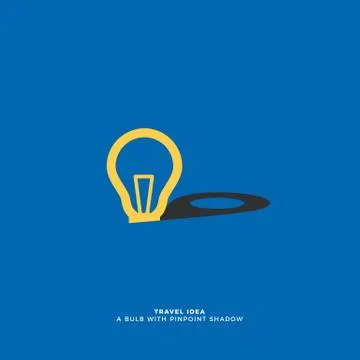 Abstract bulb with pinpoint shadow Stock Illustration