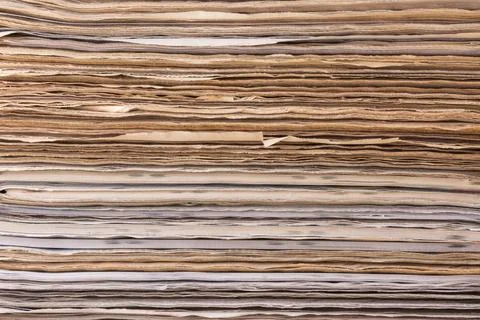 Abstract of bundle of papers, background texture Stock Photos