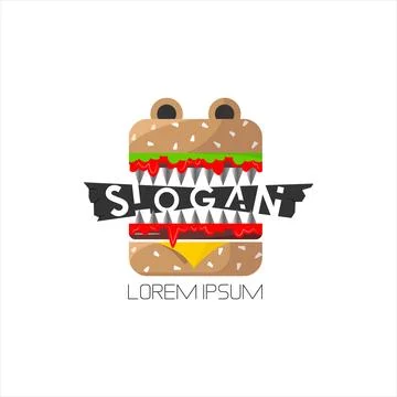 Abstract burger logo Stock Illustration