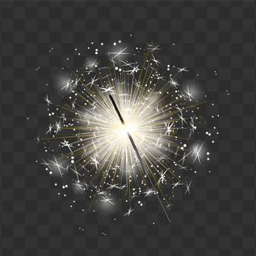 Abstract burning bengal light vector Stock Illustration