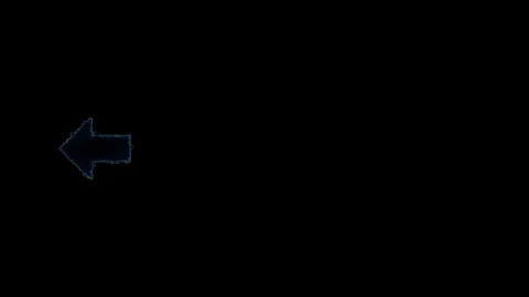 Abstract burning blue arrows animation moving left across dark background i.. Stock Footage 333032373