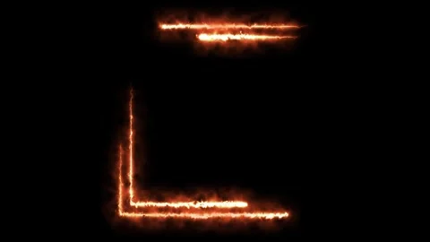 Abstract burning neon fire square frame moving across dark screen in loop m.. Vídeos de archivo 334093460