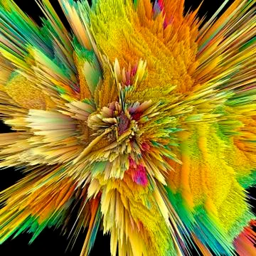 Abstract burst, artwork イラスト素材
